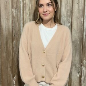 Princess Polly Wool and polyester Cardigan, size Large/X-Large